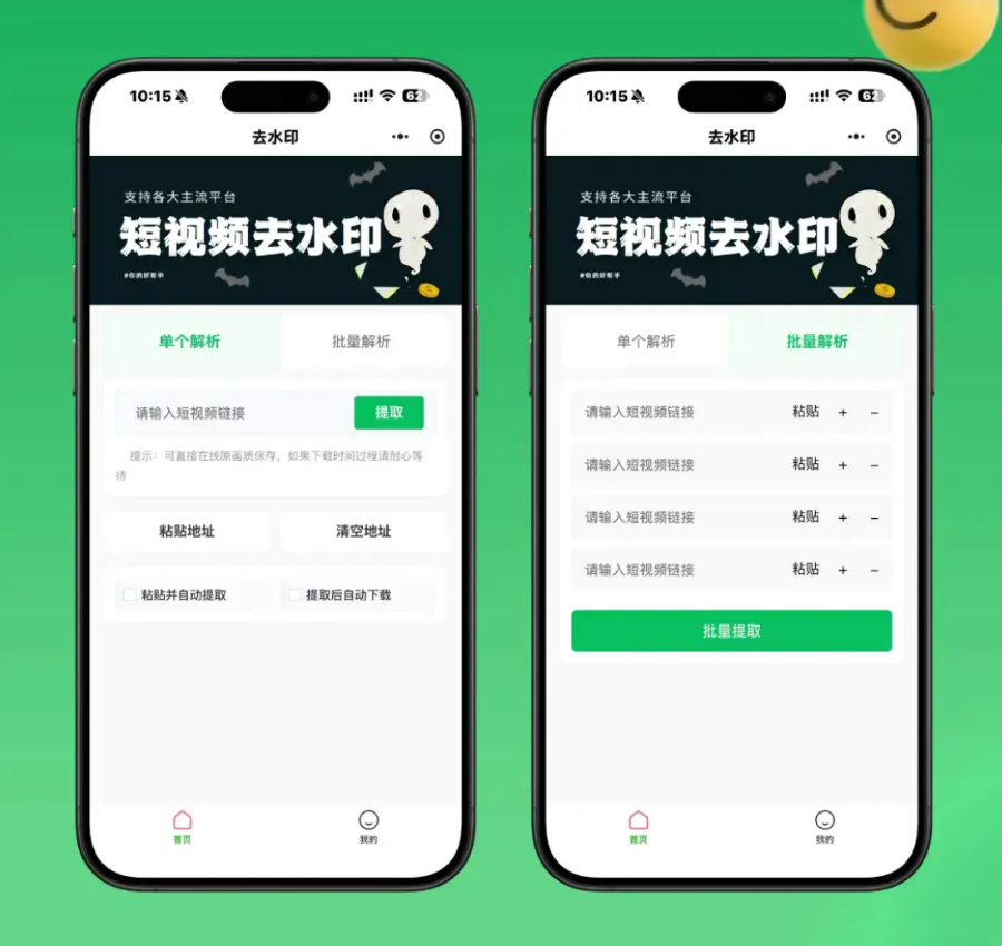 2026最新去水印小程序源码 v1.6.5 带流量主